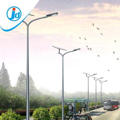 OEM design solar solution solar power energy street light pole 12M steel lighting column